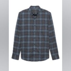 Banana Republic Slim-Fit Luxe Flannel Plaid Shirt sz L